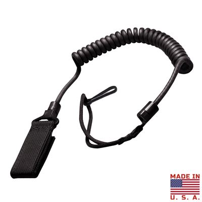 Cordino di sicurezza LANYARD per pistola NERO