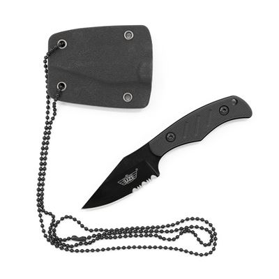 Coltello NECK con fodero per appendere NERO
