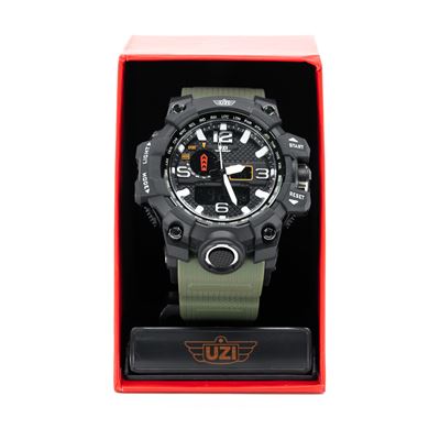 Orologio SHOCK con cinturino in gomma VERDE UZI UZI-W-1545-G 3