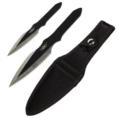 Set di 2 coltelli da lancio con custodia UZI UZK-TRW-002 4