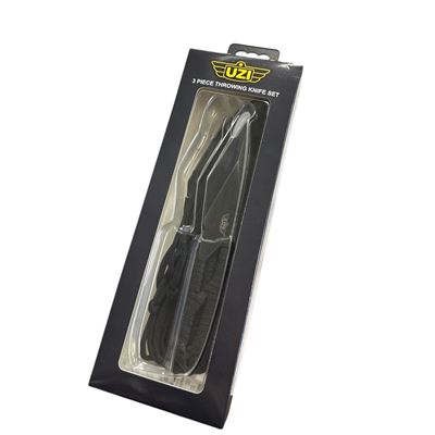 Coltello da lancio con PARACORD set da 3 pezzi con fodero UZI UZK-TRW-007 3