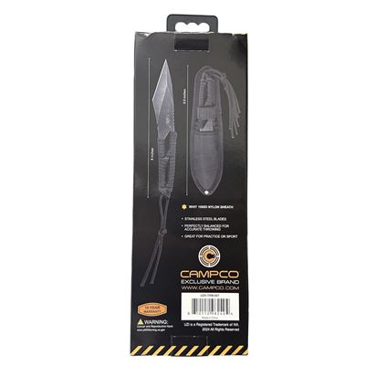 Coltello da lancio con PARACORD set da 3 pezzi con fodero UZI UZK-TRW-007 2