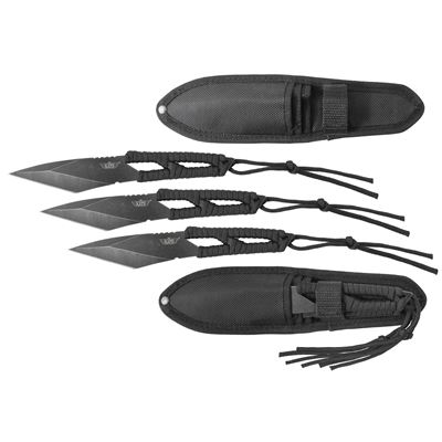 Coltello da lancio con PARACORD set da 3 pezzi con fodero