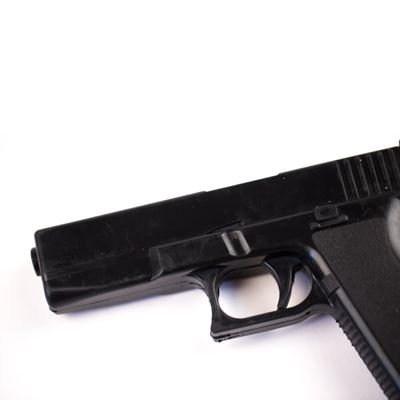Pistola giocattolo GLOCK in gomma NERA  V003550BLK 3