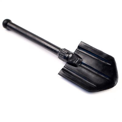 Modello di pala da campo in gomma per esercitazioni NERO