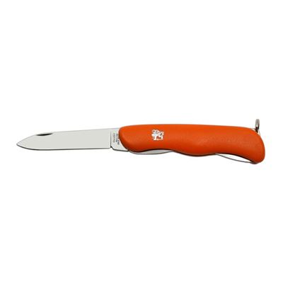 Coltello 1/AK pieghevole con sicura INOX impugnatura PLASTICA ARANCIONE
