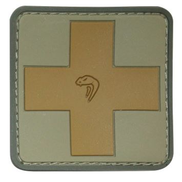 Patch CROCE di primo soccorso in plastica con velcro BTP