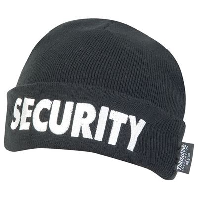 Berretto lavorato a maglia SECURITY INVERNALE NERO