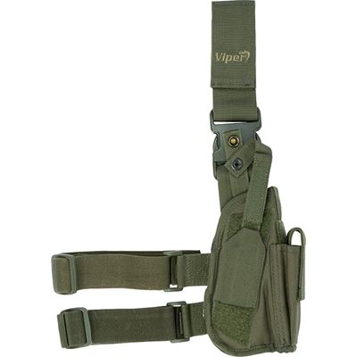 Fondina per pistola TACTICAL da coscia VERDE