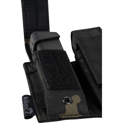 Custodia per 2 caricatori per pistola VCAM BLACK Viper® VMPDPM22VB 6