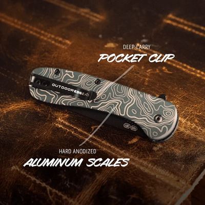 Coltello pieghevole RAZOR VX1 TOPO lama liscia OUTDOOR EDGE VX130C-C 4