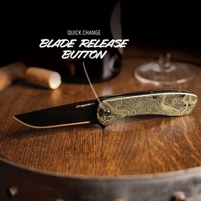 Coltello pieghevole RAZOR VX1 TOPO lama liscia OUTDOOR EDGE VX130C-C 5