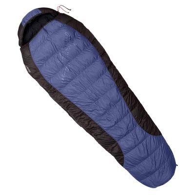 Sacco a pelo in piuma VIKING 600 BLU-NERO taglia 195 cm SINISTRO