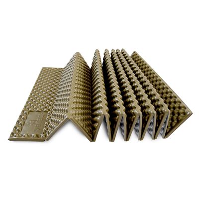 Materassino pieghevole in schiuma CIRRUS Regular khaki/alu con custodia