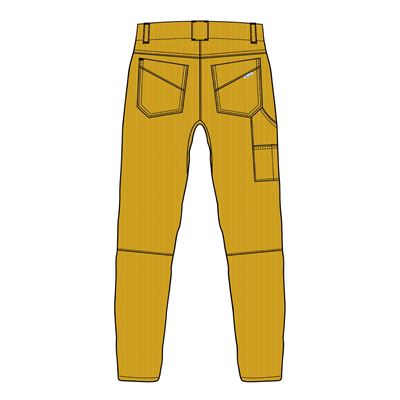 Pantaloni in velluto a coste DRIFT GOLD MARRONE WARMPEACE W-4541-G 2