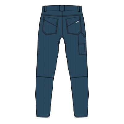 Pantaloni in velluto a coste DRIFT majolica blue WARMPEACE W-4541-M 2