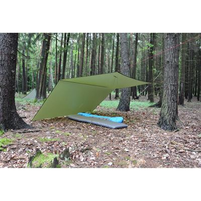 Telo in nylon leggero 3x3 m SHELTER VERDE WARMPEACE W-4458 4