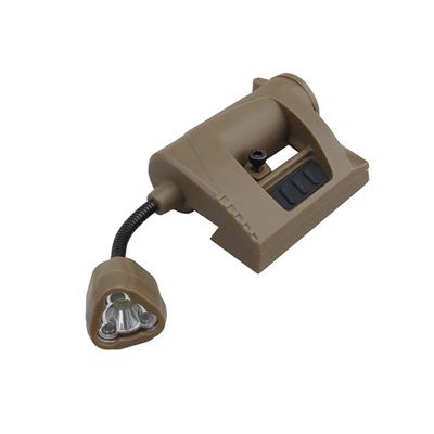 Lampada WST per casco MPLS 3 colori + LED IR SABBIA