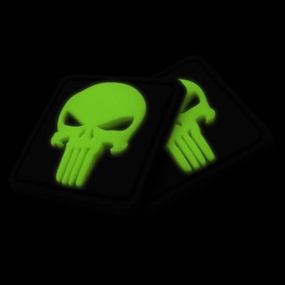Toppa PUNISHER plastica GLOW IN THE DARK JACKETS TO GO JTG-PP-GID 2