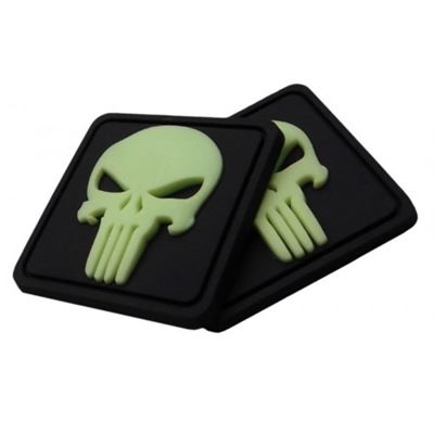 Toppa PUNISHER plastica GLOW IN THE DARK