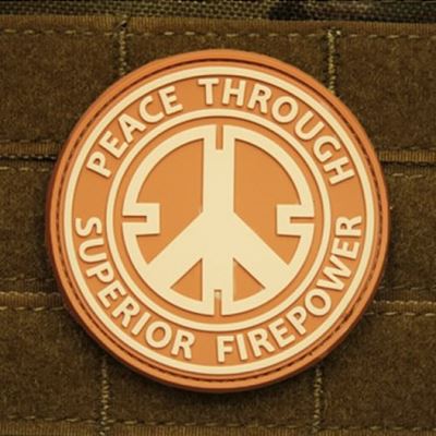 Toppa PEACE plastica DESERT