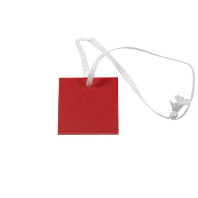 Segno di classificazione quadrato rosso n. 1 / 50 pz.