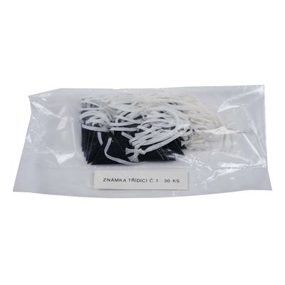 Marchio di classificazione triangolo nero n. 7 / 30 pz.  TZ-7 2