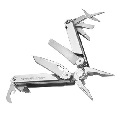 Pinze multifunzionali pieghevoli CURL ARGENTO Leatherman 832932 2