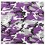 Sciarpa 55 x 55 cm mimetico viola ULTRA VIOLET CAMO