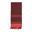 Sciarpa SHEMAGH 105 x 105 cm ROSSO-NERO